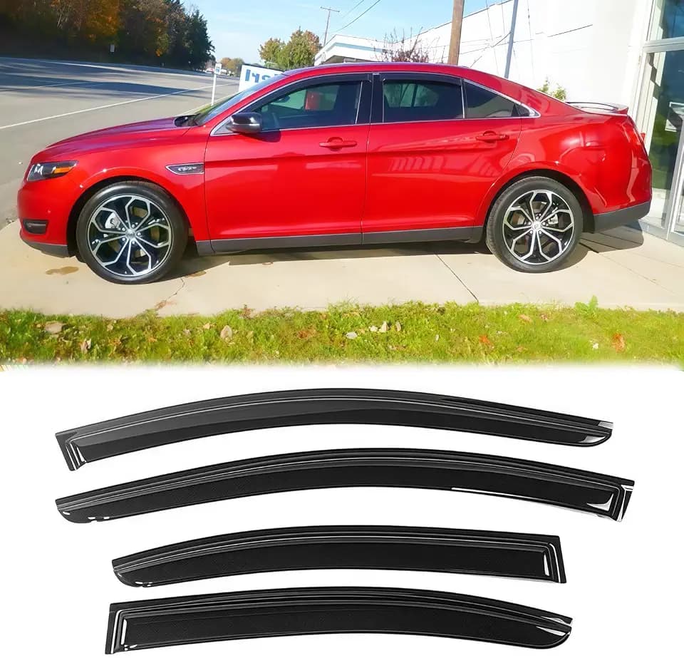 4PCS Side Window Wind Deflectors for 2010-2018 Ford Taurus 94194