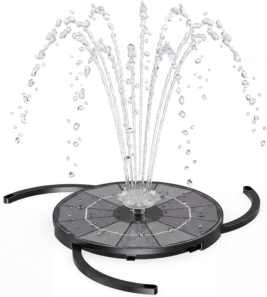 AISITIN Solar Springbrunnen für Außen 3,5W im Split-Design mit Batterie
