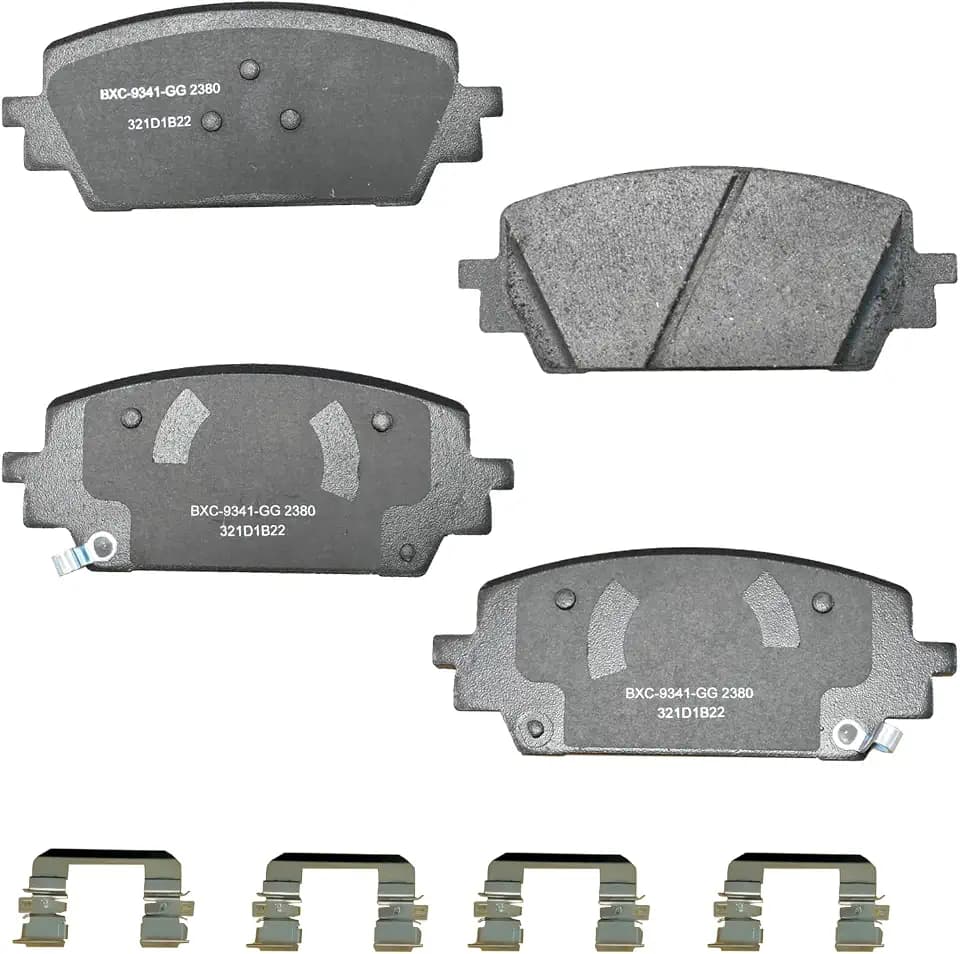 Bendix Premium SBC2380 Ceramic Front Brake Pads for Hyundai Santa Cruz 2023-2022, Santa Fe 2023-2021, Kia Sorento 2023-2021