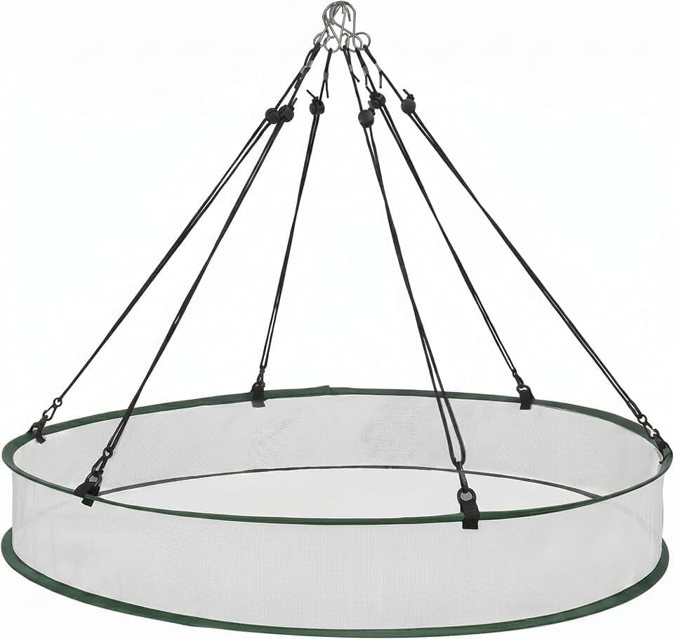 FoldTier 1 Piece Bird Seed Catcher Tray Hanging Round Mesh,30 Inch