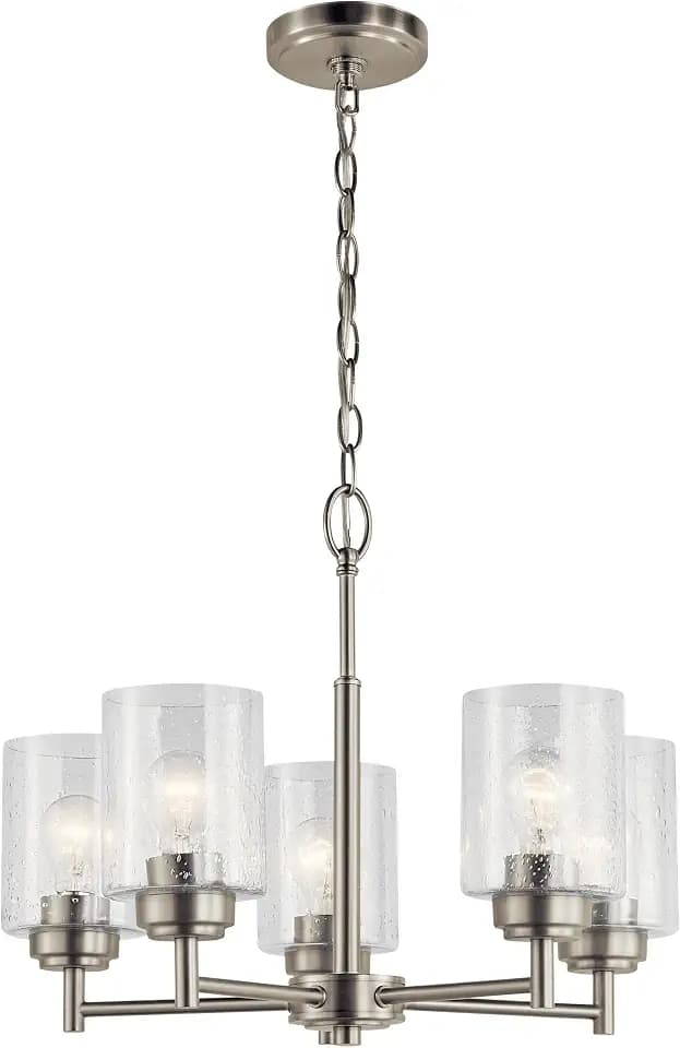 Kichler Winslow 5-Light Chandelier, Brushed Nickel