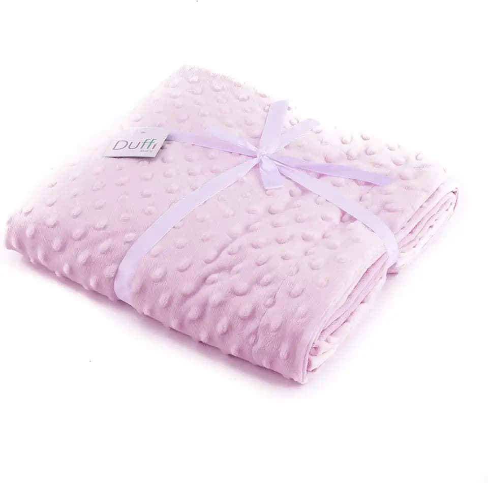 Duffi Baby 5412-06 Kuscheldecke, 2-seitig, 80 x 110 cm, malve