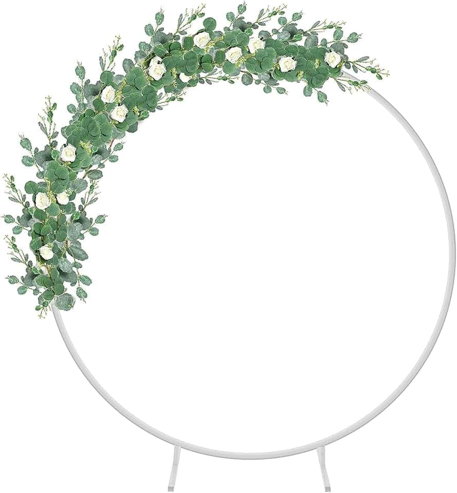 1.8M Metall Luftballon Bogen Kit,DIY Gebogene Bögen,Eisen Hochzeitsbogen,DIY Metall Runde Ballon Bogen Girlande,Runder Ring Ballonbogen Kit,Blumen Deko für Geburtstag Party,Weihnachten,Hochzeit