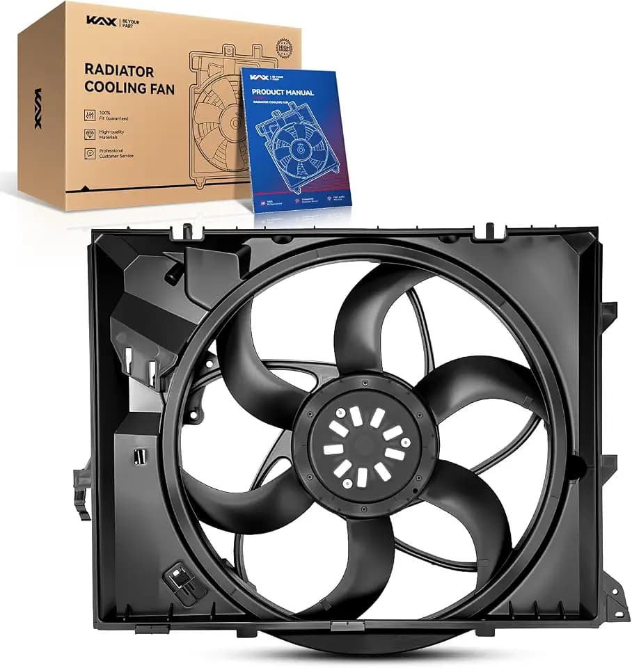 KAX Engine Radiator Cooling Fan, Compatible with 2007-2013 328i, 328xi