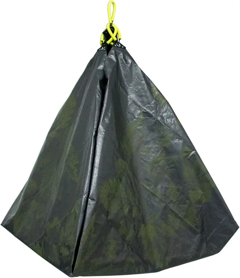 Allsop Home & Garden 31586 Clean-Up Canvas Super Duty Tarp with Interlocking Handles of 300 lb Capacity for Garden and Yard Waste