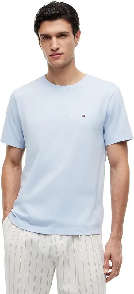 Tommy Hilfiger Herren Light Interlock Teemw0mw37508 T-Shirts (1er Pack)