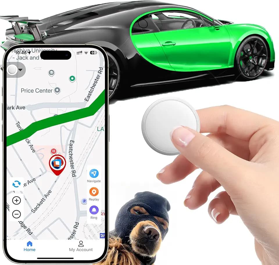 GPS Tracker for Vehicles and Cars,Magnetic GPS Tracker for Car,Real-Time Location Tracking Device,No Subscription,No Monthly Fee,Waterproof Tracker for Kids, Pets and Dogs(GF13)