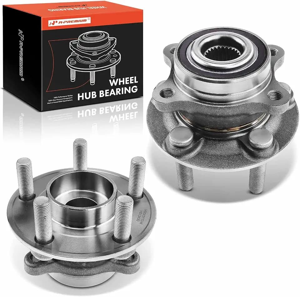 A-Premium 2 x Rear Wheel Bearing and Hub Assembly with 5-Lug