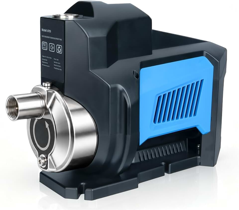3/4 HP Whole House Water Pressure Booster Pump for Home 70 PSI, 110V, 22GPM