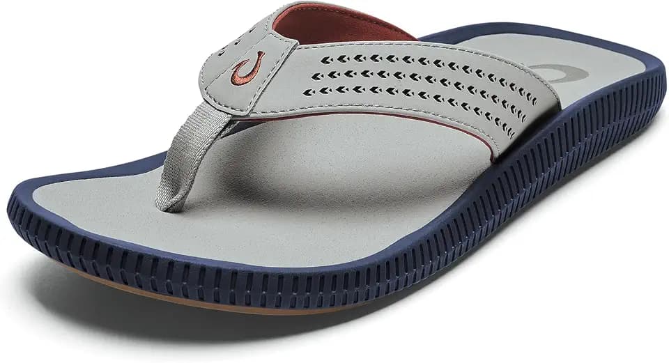 OluKai Ulele Men's Beach Sandals, Water Resistant Flip Flops
