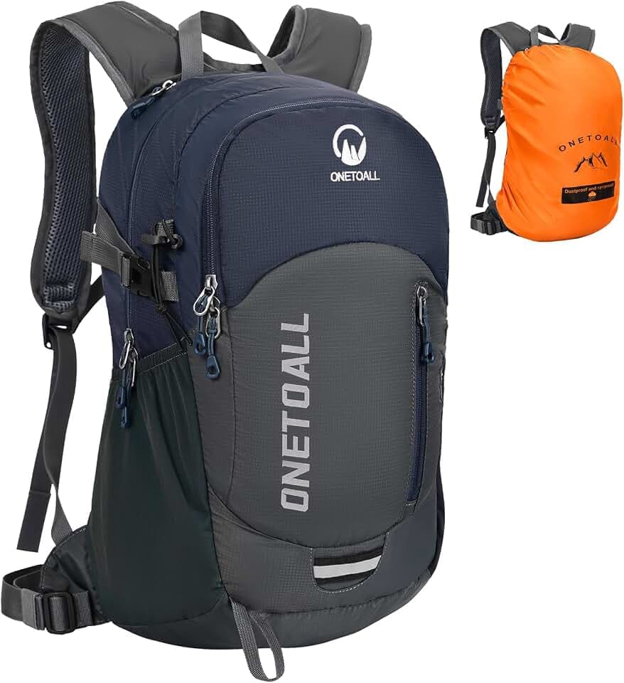 Wanderrucksack Damen, Diebstahlsicherer Tagesrucksack Damen, Wasserdichter Fahrrad Rucksack mit Rückenbelüftung zum Wandern Tagestour Radfahren Reisen Pendeln