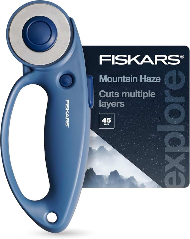Fiskars 45mm Loop Rotary Cutter for Fabric, Arts, Crafts & Sewing