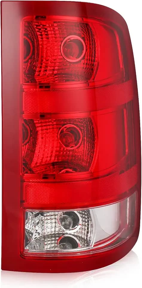 Tail Light Assembly Compatible with 2007-2013 GMC Sierra 1500 2500HD 3500HD Factory Style Pickup Truck Taillight Rear Brake Lamps OE Replacement, Passenger Side