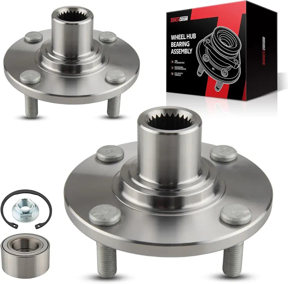 Torchbeam 518510 2 PCS Front Wheel Bearing & Hub Assembly Fit for 2000-2011 Focus