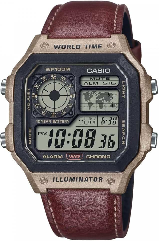 Casio Digitaluhr für Herren AE-1200WHL-5AVEF
