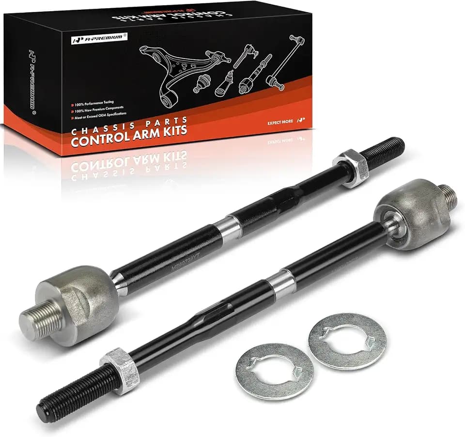 A-Premium Front Inner Tie Rod End, Compatible with Honda