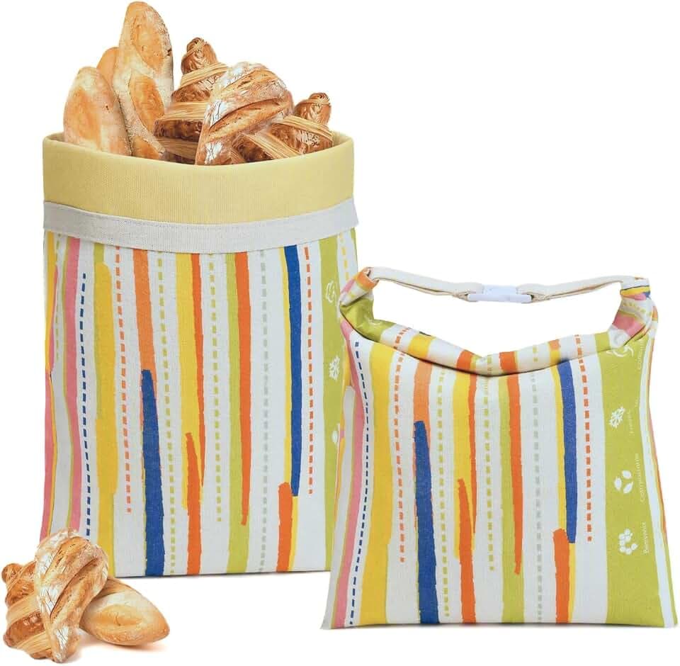 2 Pack Beeswax Bread Bags for Homemade Sourdough, XL Reusable