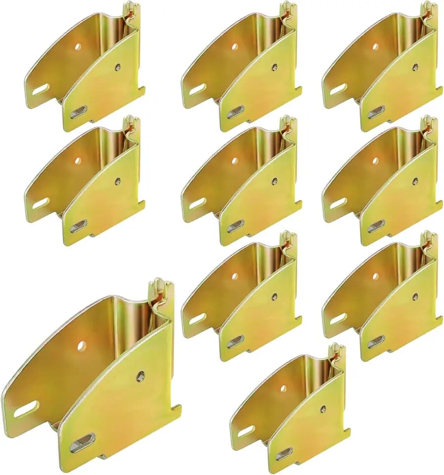 Eapele E-Track Wood Beam End Socket Accessories, Zinc-Coated Steel, Fit with 2x4 2x6, Add Removable Load Lock Bars to E-Track Cargo Area (10pcs)