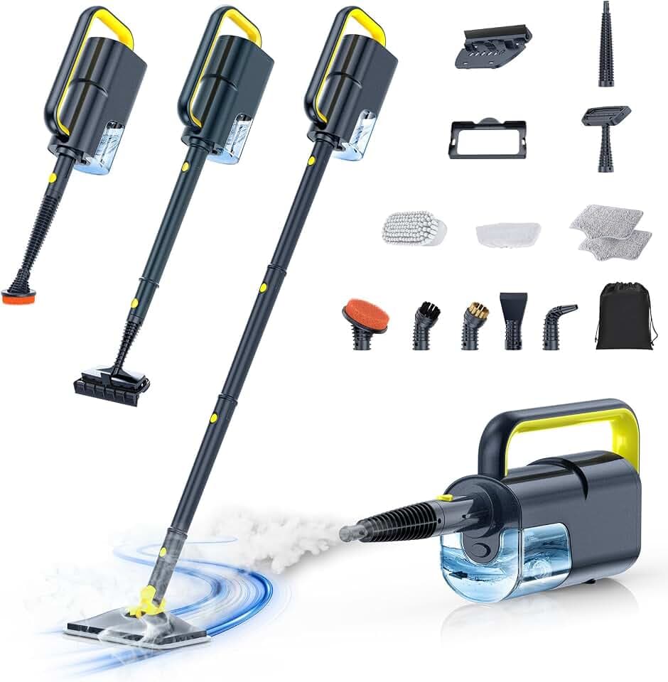 Steam Cleaner, Detachable 10-in-1 Handheld Steam Mop for Multi-Surface