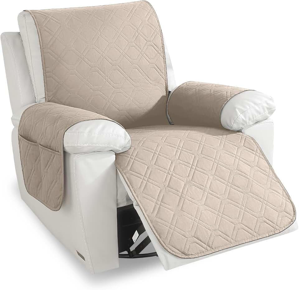 YSTELLAA Sesselschoner Für Relaxsessel 1 Sitzer, Beige