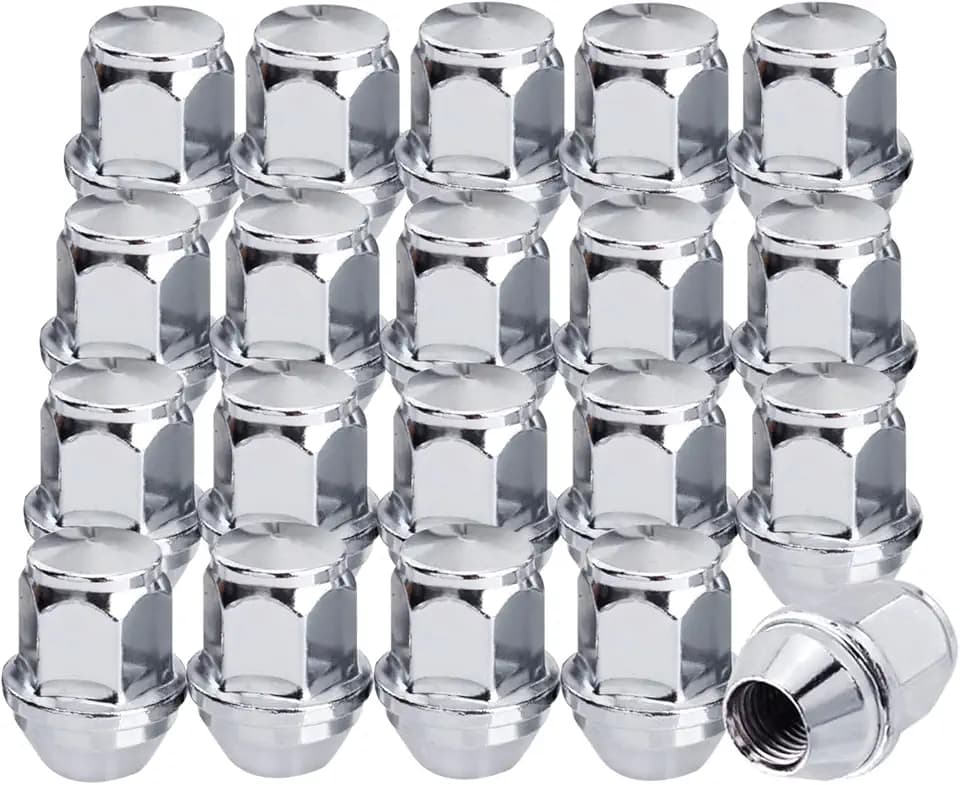 20 Pcs M14x1.5 Lug Nuts One-Piece Chrome OEM Factory Style Lug Nuts