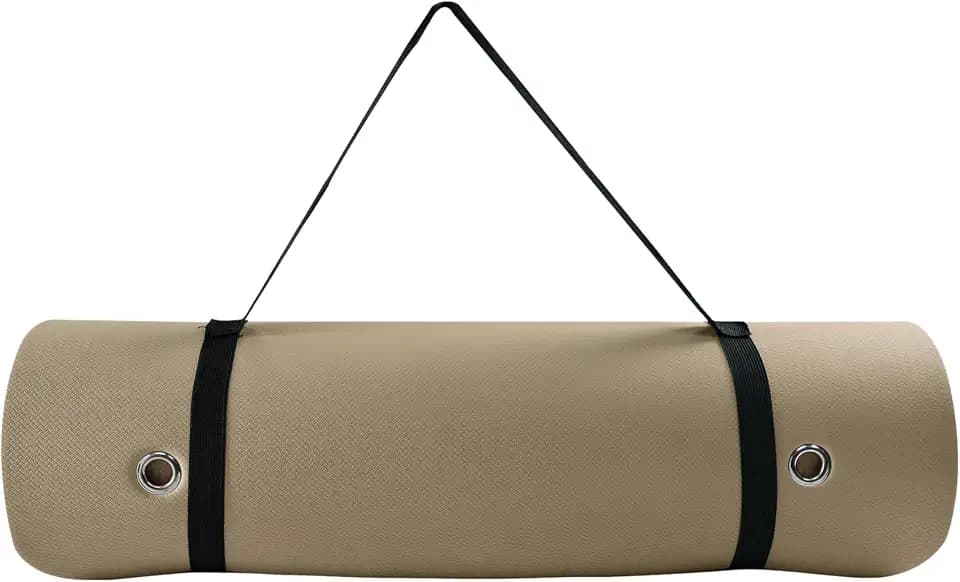 TONE Fitness Hanging Yoga Mat, Pilates Mat, Exercise Mat for Home Workouts with Carry Strap | V Pattern | Multiple Colors