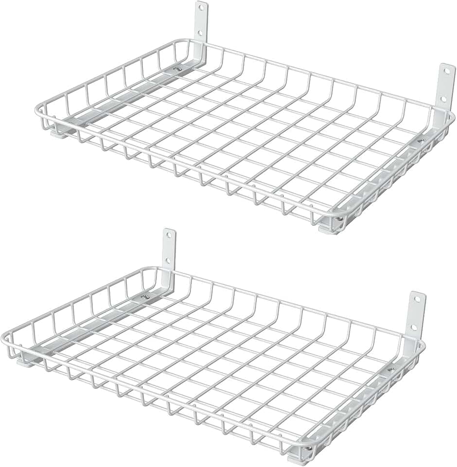 WALMANN Wall Shelves, 12 * 18 inch Wall-Mounted Storage Shelves for Garage
