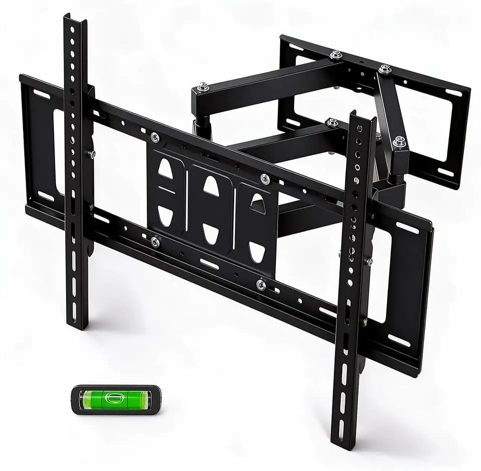 Full Motion TV Wall Mount 32-85 Inch, Dual Arm, 143lb Heavy Duty