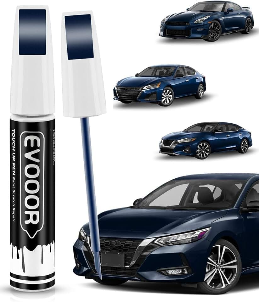 Touch Up Paint Compatible with Nissan Exact Match 2 in 1 Touch up Paint for Chips and Nicks Repair (Deep Blue Pearl(RAY) Compatible with 370Z/Altima/Frontier/GT-R/Leaf/Maxima/Murano/Sentra/Titan/Titan-XD/Versa/Versa-NoteDeep Blue Pearl(RAY) Compatible with 370Z/Altima/Frontier/GT-R/Leaf/Maxima/Murano/Sentra/Titan/Titan-XD/Versa/Versa-Note)