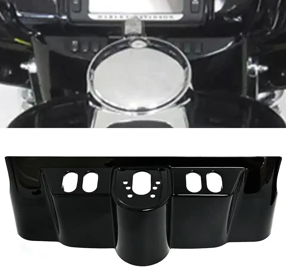 Inner Fairing Skirt Switch Panel Dash Cover, Gloss Black
