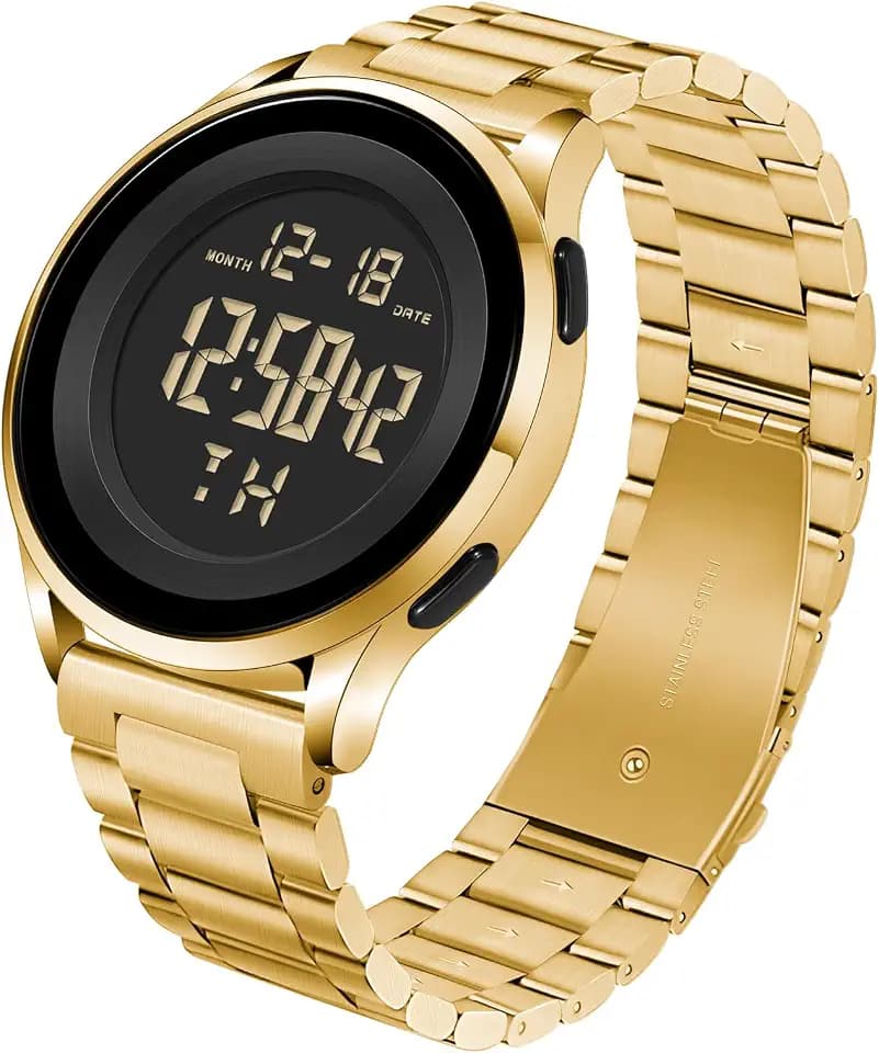 COSSINIGE Mens Digital Waterproof Military Watch for Men Black Dive Tactical Sports Minimalist Ultra-Thin Wrist Watch