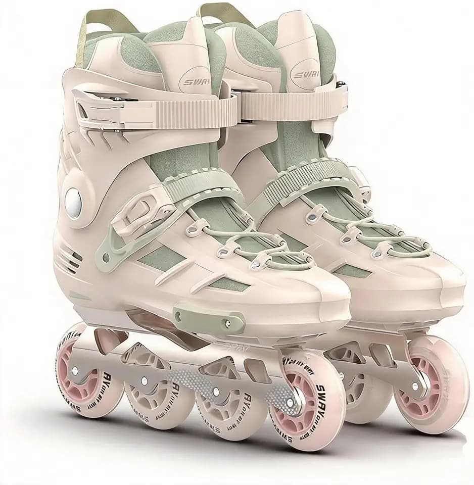 Inline Skates für Damen und Herren, Professional Fitness Inliner Skates mit ABEC-7 Kugellager, 84A PU-Rollen, Atmungsaktives Waschbares Innenfutter