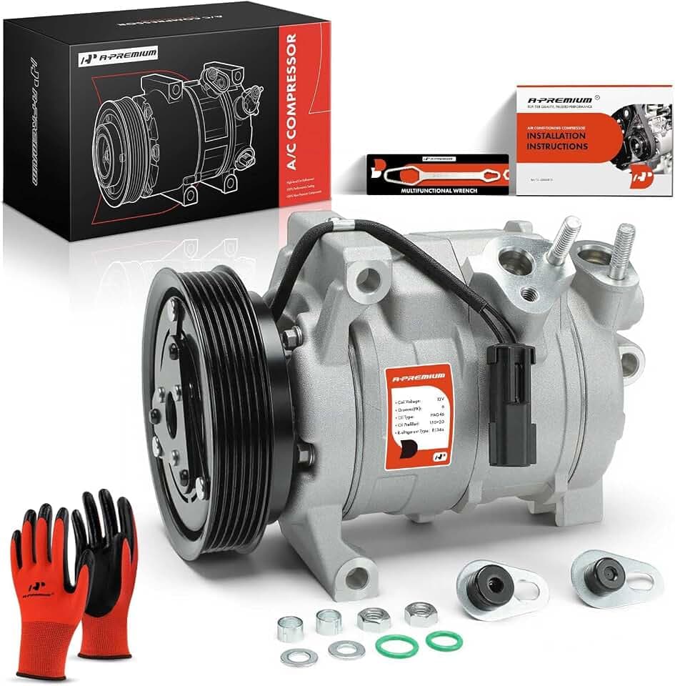 A-Premium Air Conditioner AC Compressor with Clutch