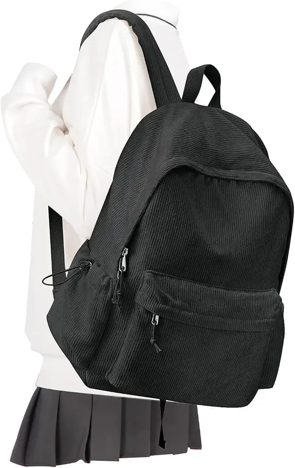 Black School Backpack for Boys,High School Bookbag,College Backpack for Men
