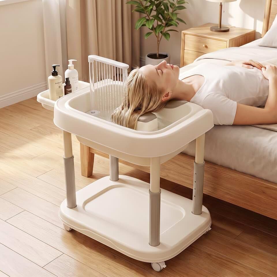 Portable Hair Washing Basin with Adjustable Height Stand