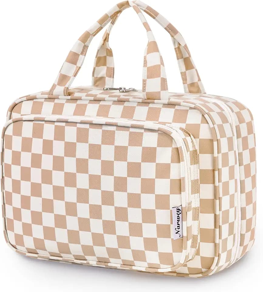 Narwey Travel Toiletry Bag for Women, Large Hanging Makeup Organizer Bag