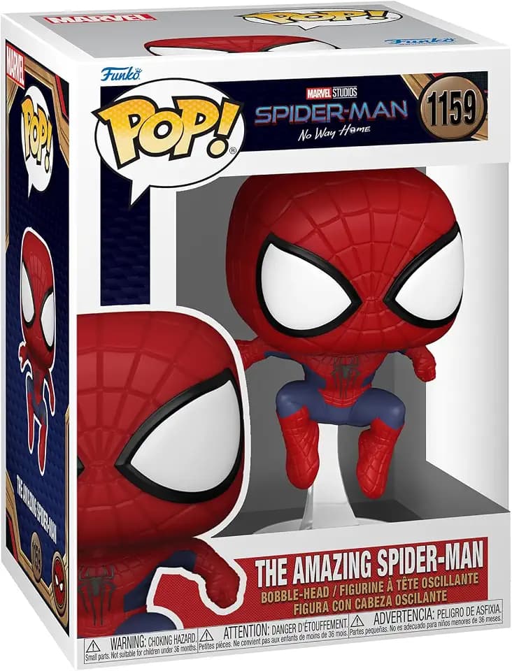 Funko Pop! Marvel: Spiderman No Way Home 2021 - Spider-Man - Leaping SM3 - Vinyl-Sammelfigur - Geschenkidee - Offizielle Handelswaren - Spielzeug Für Kinder und Erwachsene - Movies Fans