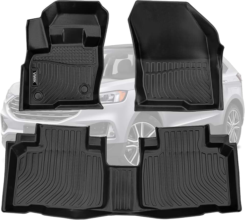VIWIK Floor Mats Compatible for Ford Edge 2015-2026, Odorless