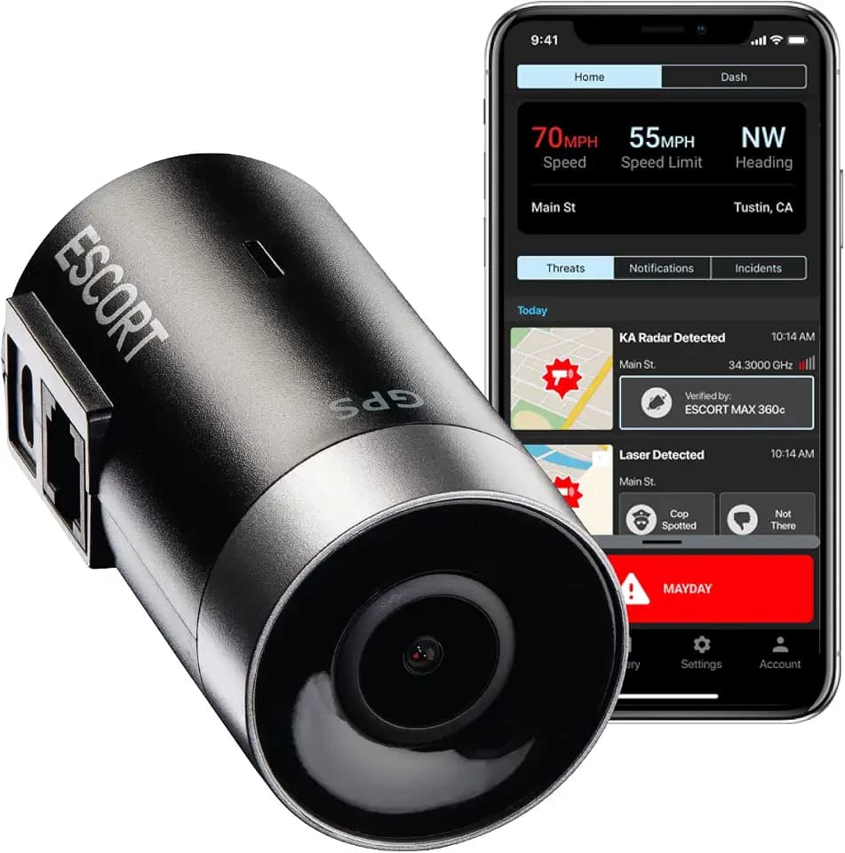 Escort M2 Smart Dash Cam, 1080P Full HD Video Dash Cam, Incident Reports