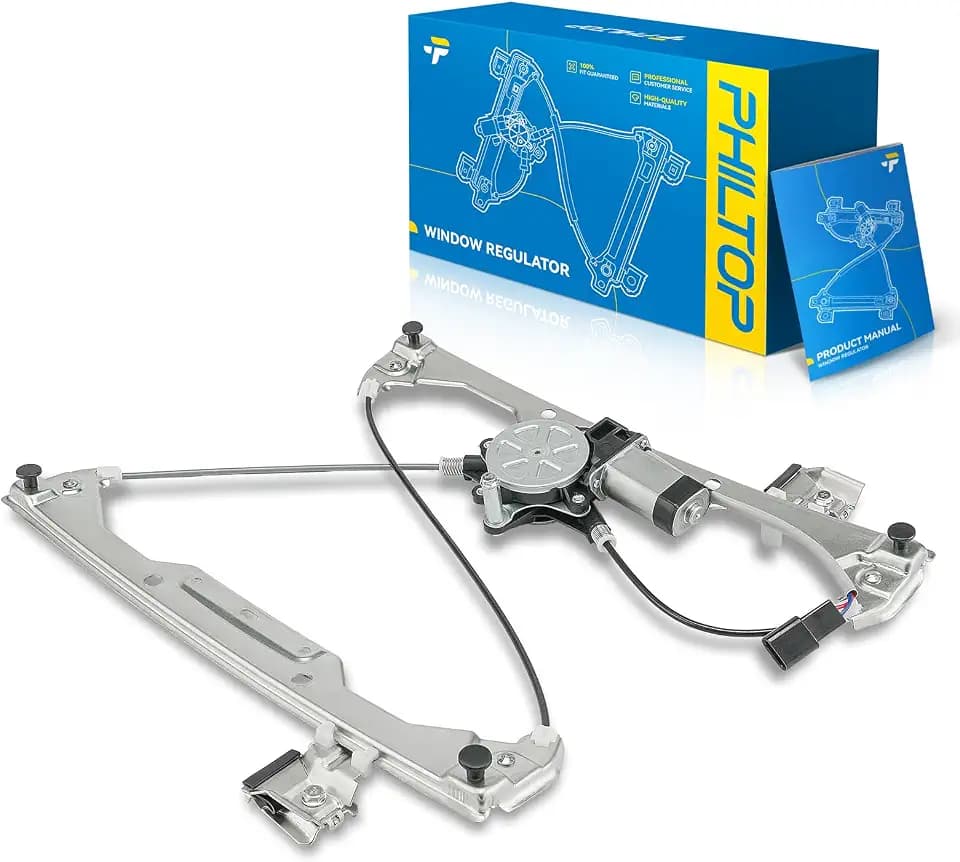 PHILTOP Front Left Power Window Regulator w/Motor for Chevrolet HHR 06-11