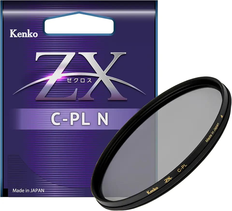 Kenko Polarizing Filter ZX C-PL N φ58mm, Ultra-Low Surface Reflection of 0.16-0.2%, Anti-Static Coating, Floating Frame, Made in Japan, 948521