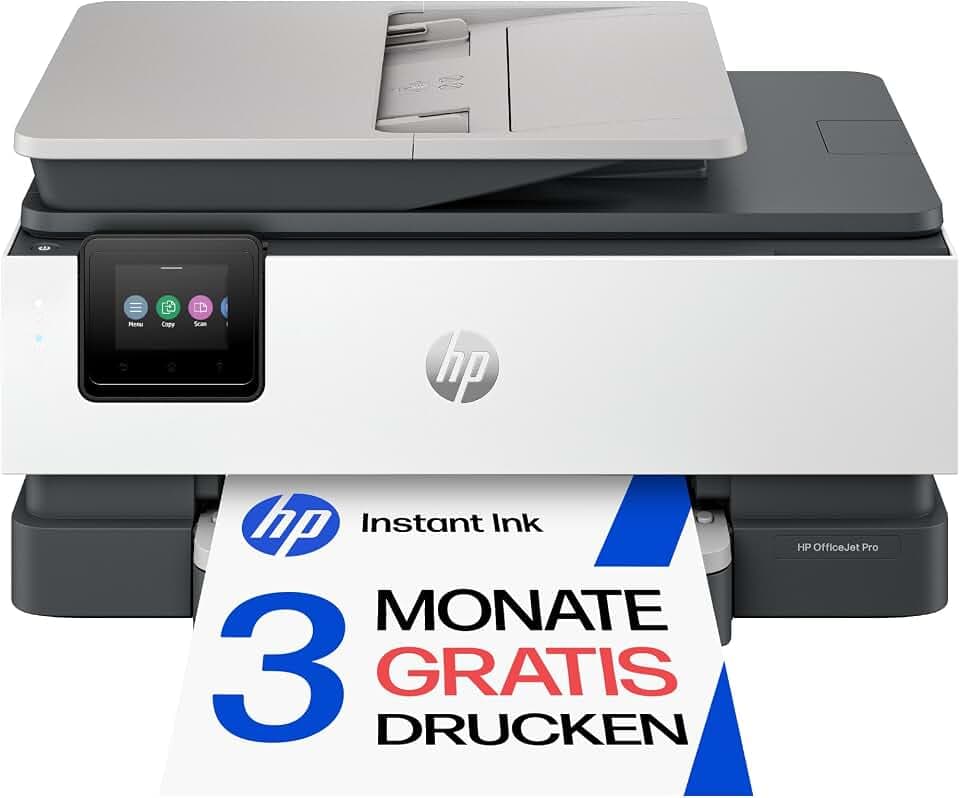 HP OfficeJet Pro 8132e Multifunktionsdrucker, 3 Monate gratis drucken Instant Ink inklusive, Drucker, Scanner, Kopierer, Fax, WLAN, LAN, Duplex, ePrint, Airprint, Basalt