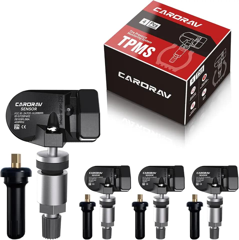 TPMS Sensor Subaru, 433MHz Tire Pressure Monitoring System Sensor, 4-Pack