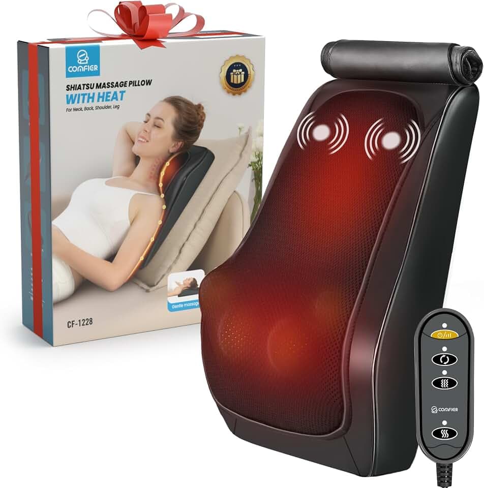 COMFIER Massagegerät, Nackenmassagegerät mit Wärme
