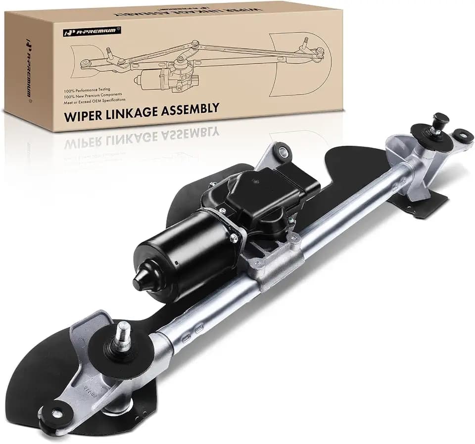 A-Premium Front Windshield Wiper Motor and Linkage Assembly Compatible with Chevrolet & GMC Vehicles - Equinox 2010-2017, Terrain 2010-2017, Sport Utility - Replace# 25948436, 84126961