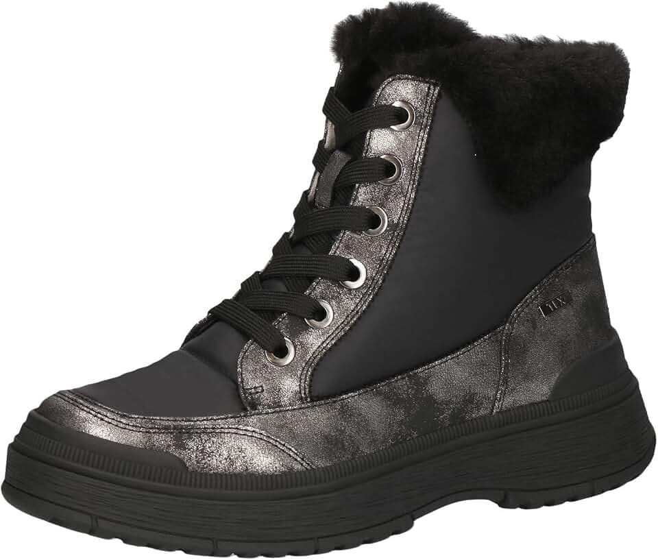 CAPRICE Damen Stiefeletten zum Schnüren Vegan Wasserabweisend