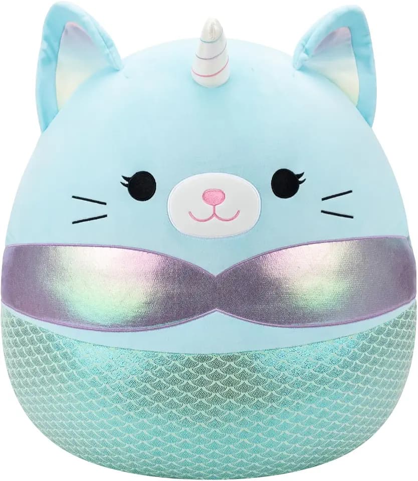 Squishmallows Original 20in Svetlana the Teal Caticorn Mermaid – Official Jazwares Plush (Jumbo)