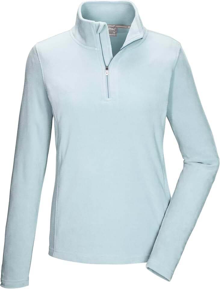 Killtec Damen Ksw 101 Wmn FLC Shrt Fleeceshirt mit Stehkragen und Reißverschluss (1er Pack)