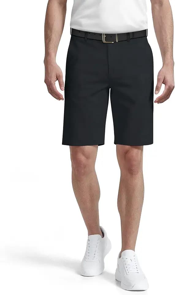 Grand Slam Men's Flat Front 9" Golf Short with Expandable Waistband