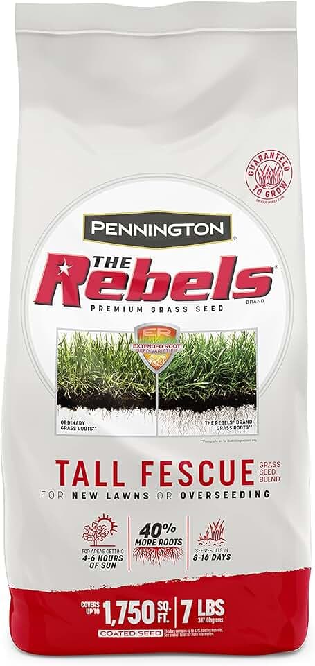Pennington The Rebels Tall Fescue Grass Seed Mix 7 lb, Green